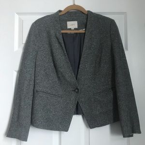 Grey one button blazer from loft 10P